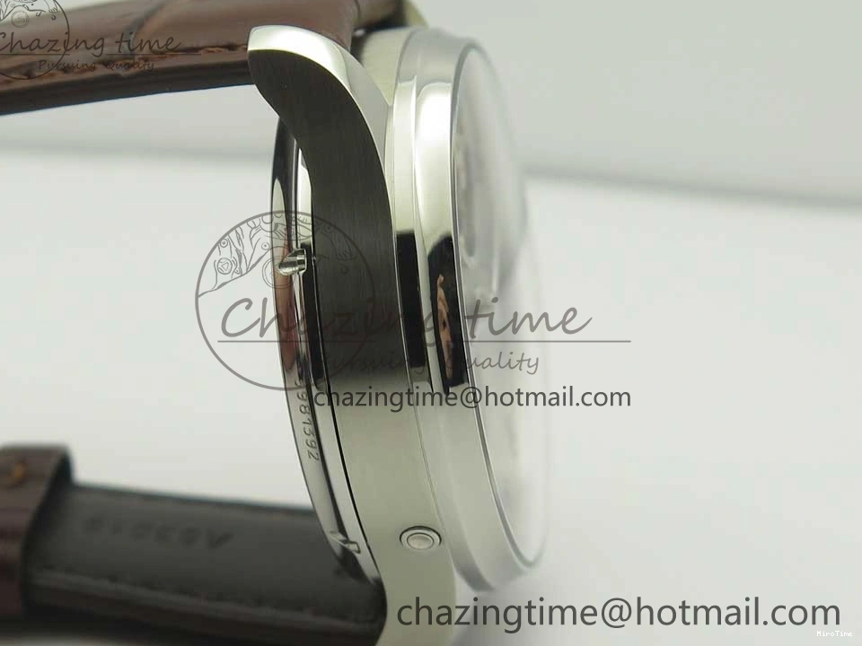 MIROTIME 0701 Lightweight Portuguese Tourbillon IW504602 SS ZF Best Edition Gray Dial on Brown Leather Strap 7177